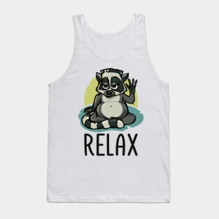 Lemur says Relax Tank Top